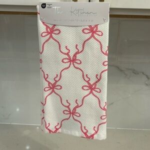 coquette Kitchen towel set of 2 - bows ribbon